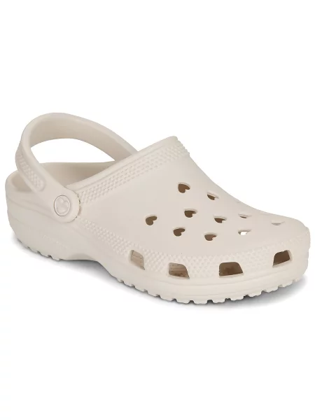 Szív mintás klasszikus félcipő Crocs bézs
