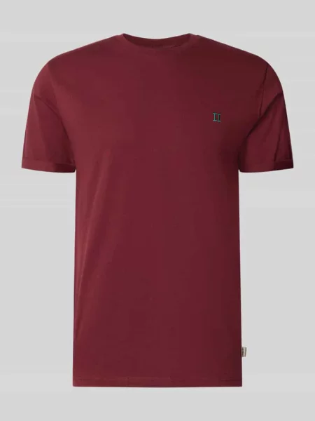 T-shirt z wyhaftowanym logo i okrągłym dekoltem Les Deux