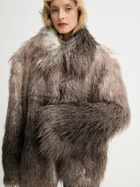 Пальто MMC STUDIO FLORO.FUR коричневий