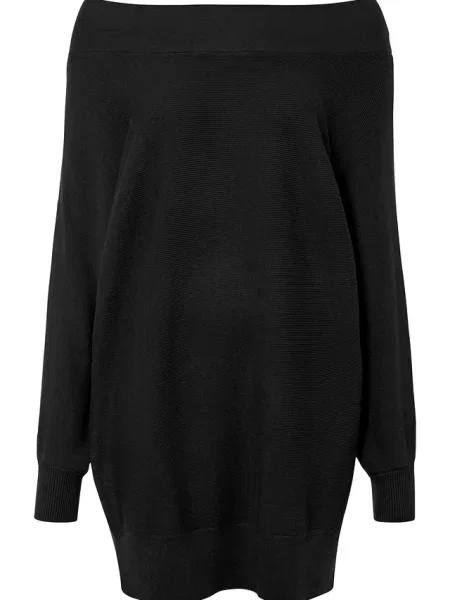 Sweter off-shoulder czarny