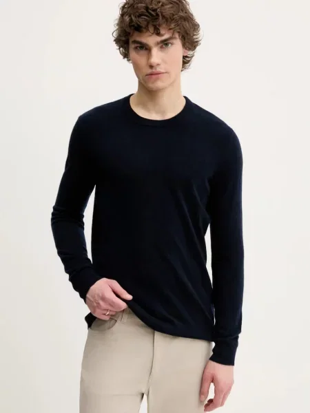 FROM FUTURE pulover de casmir barbati marin light albastru