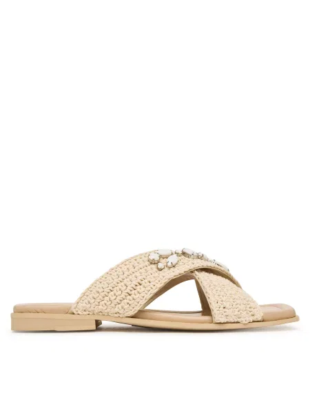 Natikači Inuikii Woven Crossed Stones Svetlo bež