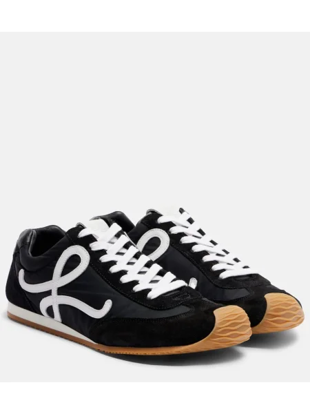 Sneakerși Loewe din piele de căprioară negru