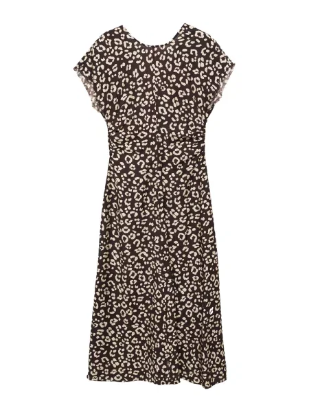 MANGO Rochie negru alb