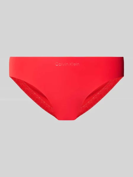 Figi z bezszwowym wykończeniem materiału Calvin Klein Underwear czerwone