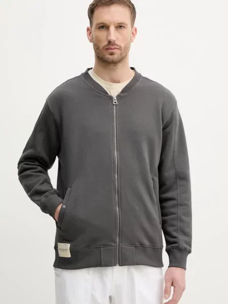 Флийс яке тип бомбър Alpha Industries сиво