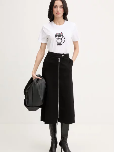 Karl Lagerfeld tričko dámske IKON SKETCH biela