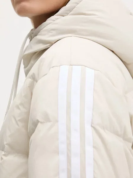 Пуховик Adidas бежевый