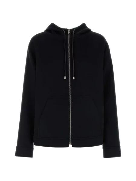 Hanorac cu glugă Loewe de flanelă negru