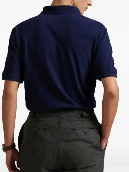 Șapcă Polo Ralph Lauren de mătase cu broderie cu dungi negru