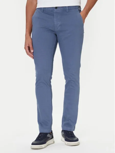 BOSS Pantaloni chino albastru