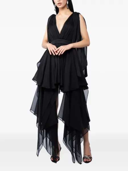 Rochie mini Monarh asimetrică negru