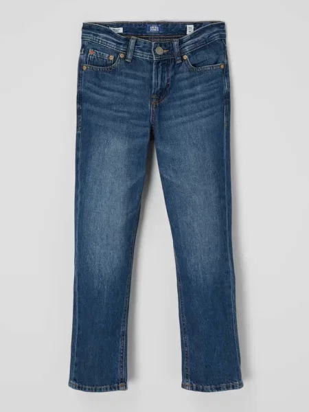 Jeansy o kroju straight fit z bawełny model ‘Clark’ Jack & Jones niebieskie