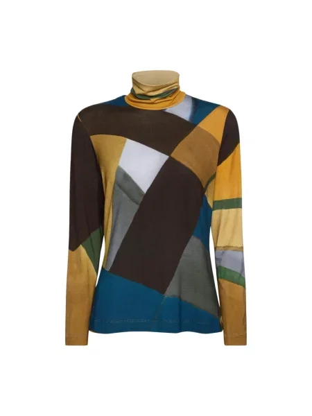 Lniany sweter z golfem Elena Miro'