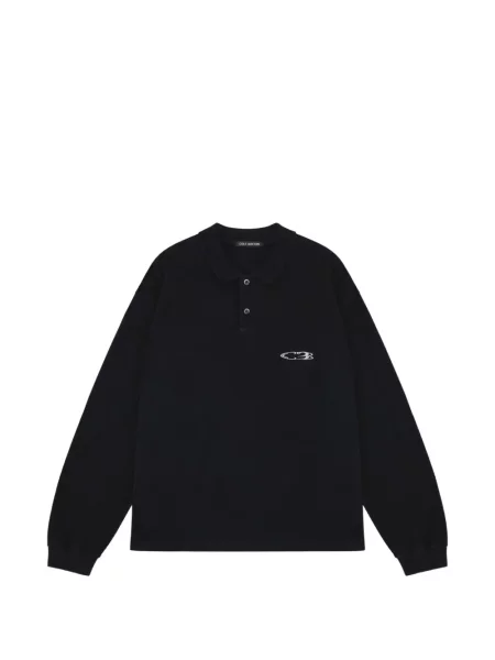 Gulerat tricou polo Cole Buxton cu autograf negru
