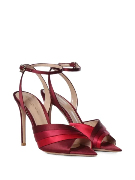 Sandale Gianvito Rossi din satin roșu