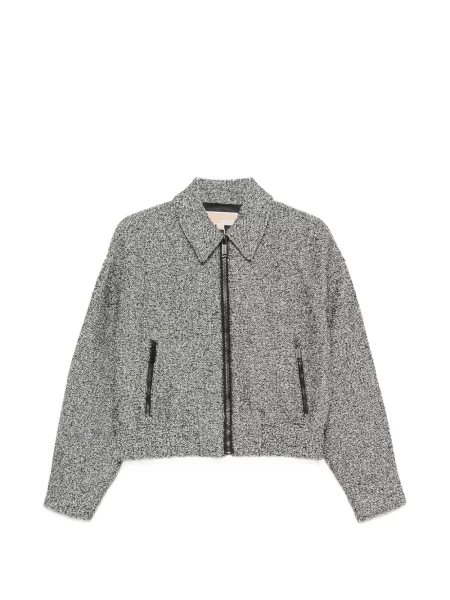 Geacă Michael Kors din tweed negru