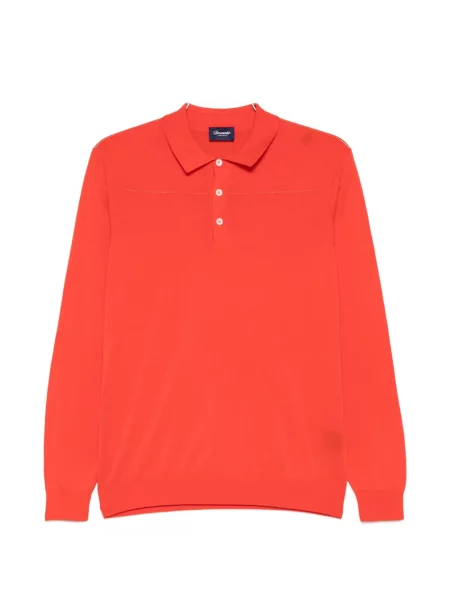 Dugo polo majica Drumohr narančasta