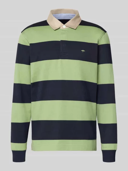 Koszulka polo o kroju regular fit z wzorem w i wyhaftowanym logo Fynch-hatton