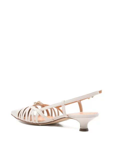 Pantofi cu toc The Seller din piele slingback