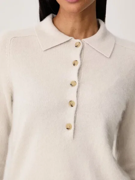 MM by Max Mara пуловер дамски от вълна MMLCELLULA бежово