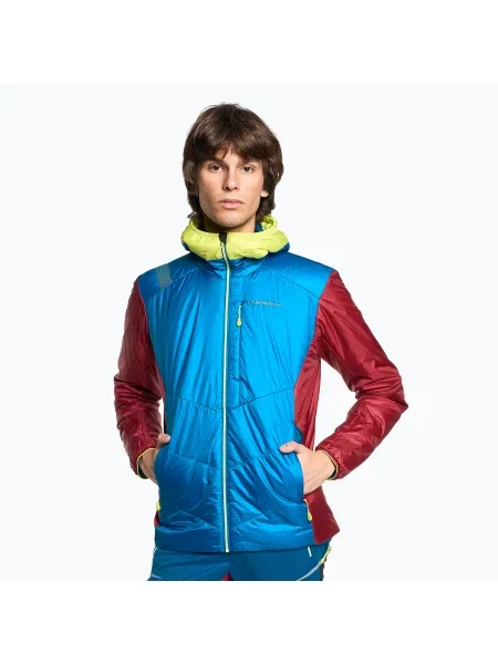 Мъжко пухено яке La Sportiva Mythic Primaloft electric blue/sangria синьо