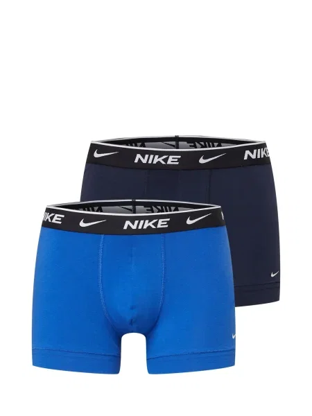 Olcsóbban. Férfi boxeralsó Nike Everyday Cotton Stretch Trunk IEV obszidián/királyi játék. Méret: XS fehér