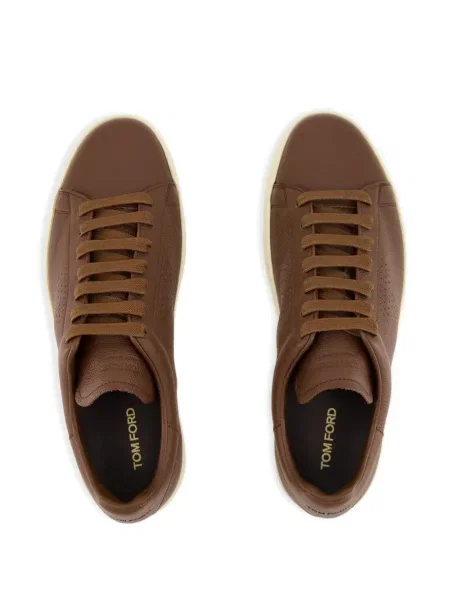 Sneakerși Tom Ford din piele maro