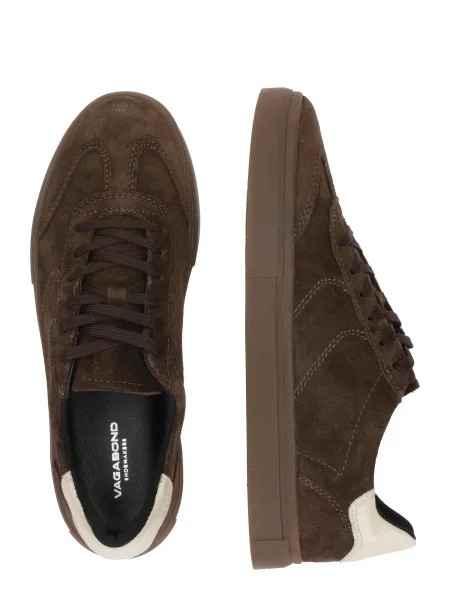 VAGABOND SHOEMAKERS Nízke tenisky Cody krémová / čokoládová