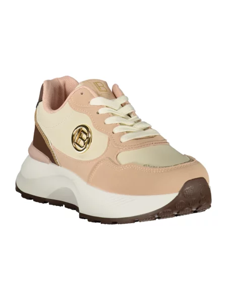 Sneakersy Laura Biagiotti sznurowane różowe