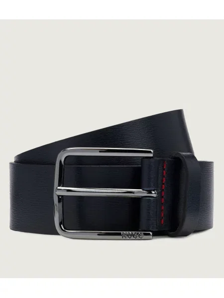 HUGO Curea de piele negru