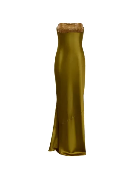 Rochie maxi Retrofete verde