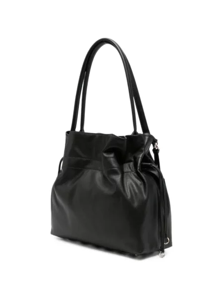 Geantă shopper Guess din piele cu cordon negru
