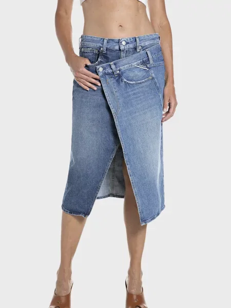 Джинсова спідниця Replay синя