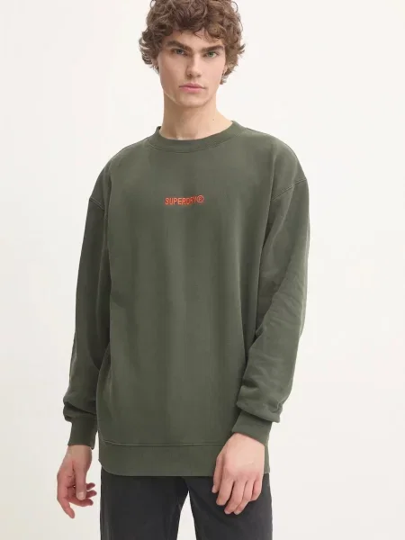 Palton Superdry cu autograf portocaliu