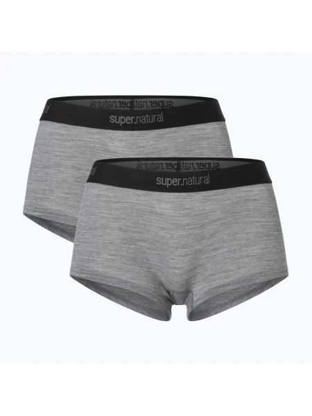 Кашемировые меланжевые трусы Super.natural серые