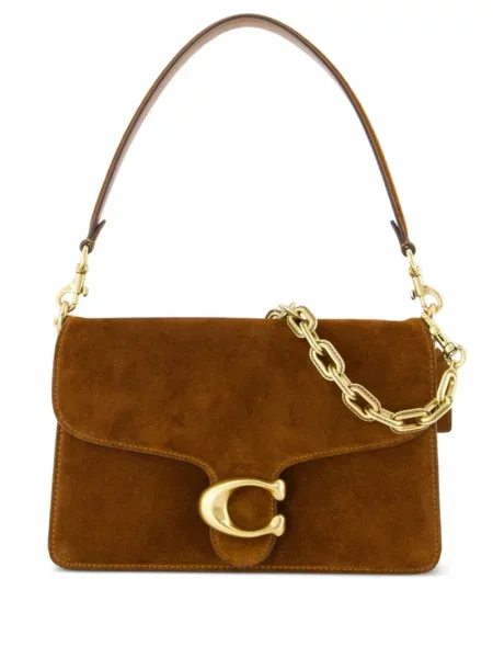 Geanta de piele Coach din piele maro