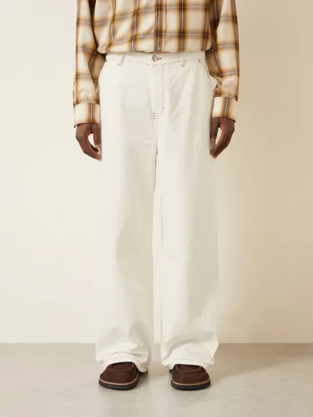 Ami Paris Džíny Regular Fit blanc creme