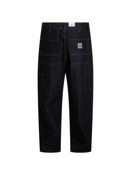 Blugi drepți Carhartt Wip albastru