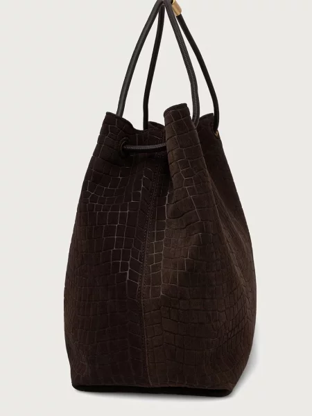 Кожаная сумка шоппер Trussardi