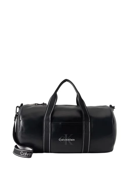 Calvin Klein Cestovná taška BOLD antracitová biela čierna