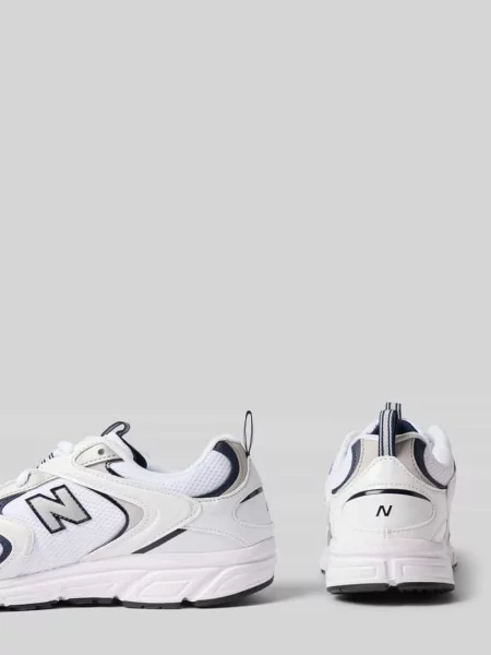 Sneakersy z detal z logo model New Balance białe
