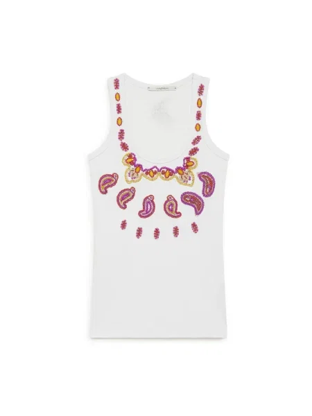 Haftowana podkoszulka Maliparmi biała