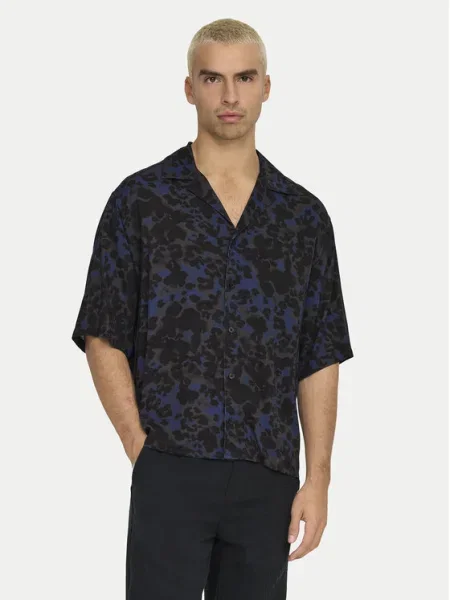 Only & Sons Риза Harris тъмносин