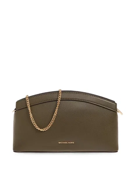 Matlasat top Michael Michael Kors cu volane cu cordon verde