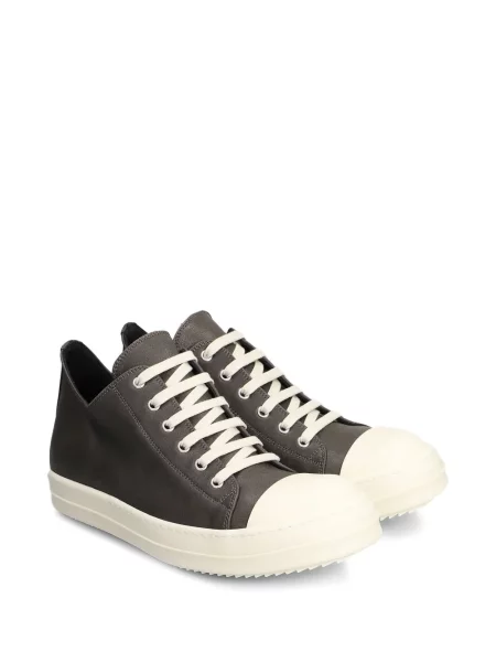 Șapcă Rick Owens din piele gri
