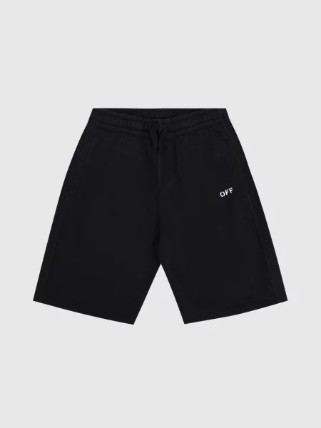Дитячі шорти з принтом логотипа Off Off-white чорні