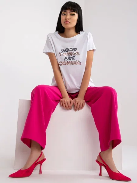 Tricou Mariquita alb