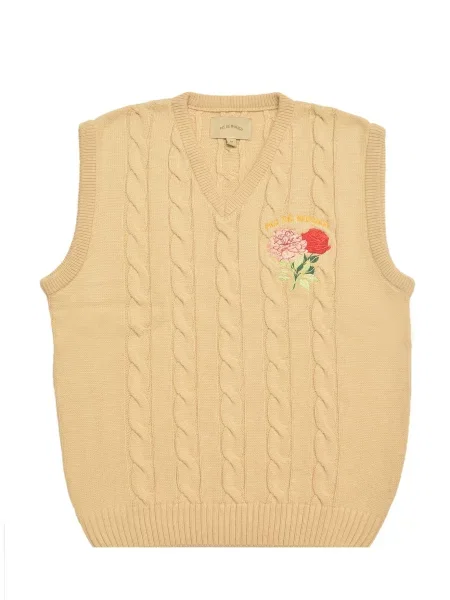 Pas De Monaco Vesta Florasion písková / zelená / růžová červená