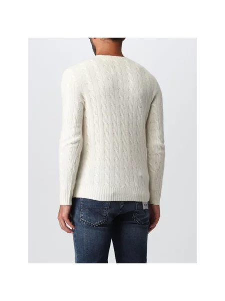 Polo Ralph Lauren sweter Mężczyźni Wełna jednolity XL biały